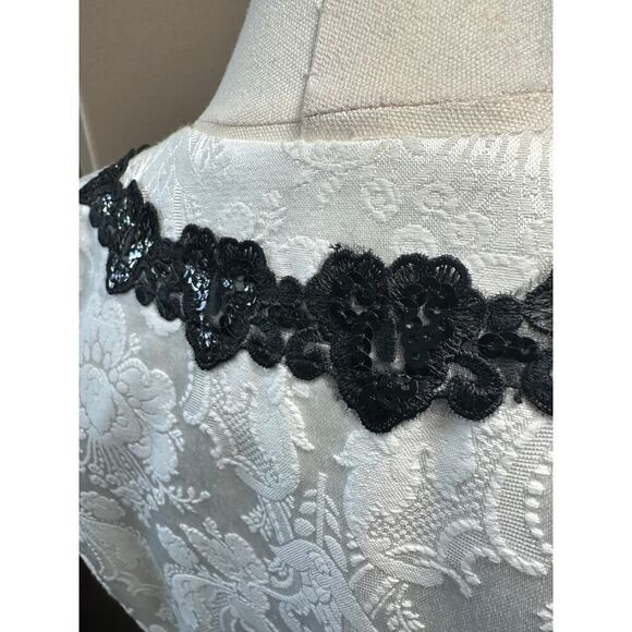 Nah Nah Collections by Jonathan Tait VTG 80’s Brocade Lace Trim Blazer Size 12 - Picture 11 of 16